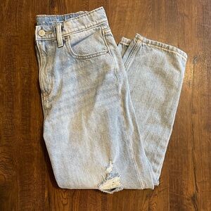 Old Navy High-Waisted Slouchy Straight Ripped Jeans for Girls